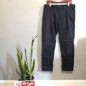 j crew driggs slim chino pants 34x32 navy blue